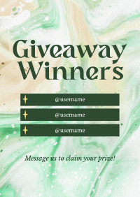 Giveaway Announcement Poster