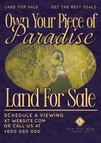 Elegant Land For Sale Flyer