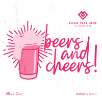 Cheers and Beers Instagram Post Design