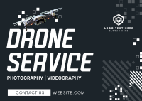 Drone Camera Service Postcard Design