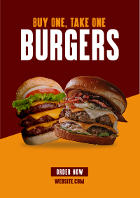 Double Burgers Promo Flyer