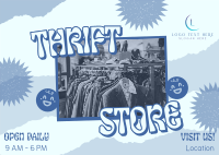 Thrift Shop Kitsch Postcard Design