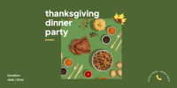 Thanksgiving Dinner Party Twitter Post