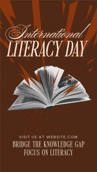 International Literacy Day Greeting Instagram Story Image Preview