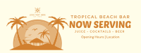 Tropical Beach Bar Facebook Cover