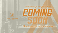 Coming Soon Fitness Gym Teaser Animation