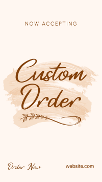 Brush Custom Order Instagram Reel