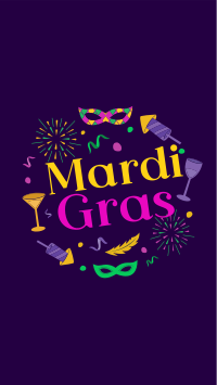 Mardi Gras Festival Facebook Story