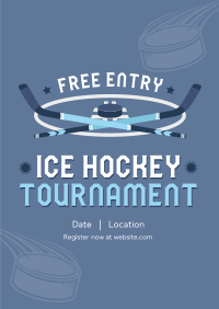 Ice Hockey Tournament Poster