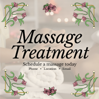 Art Nouveau Massage Treatment Instagram Post Image Preview