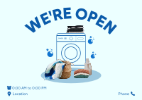 Laundry Clothes Postcard