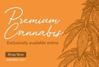 Premium Marijuana Pinterest Cover Image Preview