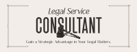 Minimalist Legal Consultant Facebook Cover