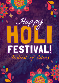 Mandala Holi Festival of Colors Poster