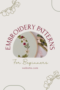 Embroidery Order Pinterest Pin