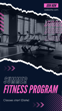 Ripped Off Summer Fitness TikTok Video Design