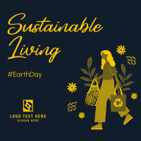 Sustainable Living Instagram Post Design