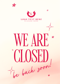 We're Closed Flyer