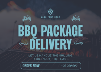 Barbecue Package Delivery Postcard