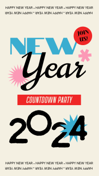 Countdown to New Year Facebook Story Design