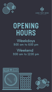 Laundry Shop Hours Instagram Story