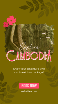 Cambodia Travel Tour Instagram Story