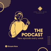 Guy Podcast Instagram Post Design