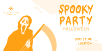 Spooky Party Twitter Post