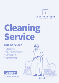 Professional Cleaner Services Poster