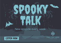 Spooky Talk Postcard