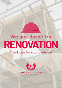 Closed for Renovation Flyer