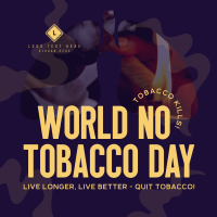 Say No to Tobacco Instagram Post Design