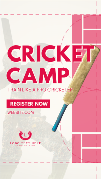 Cricket Training Camp Facebook Story Design