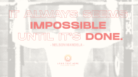 Fitness Motivational Quote Animation