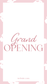 Floral Grand Opening Instagram Story