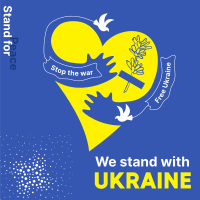 Ukraine Heart Linkedin Post