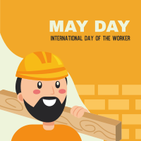 Construction May Day Instagram Post Image Preview