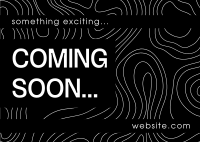 Minimalist Coming Soon Postcard Design