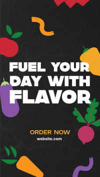 Food Flavors Quote Instagram Story