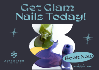 Glam Nail Salon Postcard