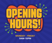 Opening Hours Sticker Facebook Post Image Preview