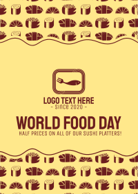 World Food Day for Seafood Restaurant Flyer