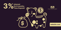 Piggy Time Deposit Twitter Post