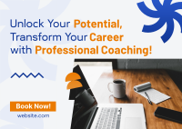 Professional Career Coaching Postcard