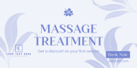 Massage Therapy Service Twitter Post