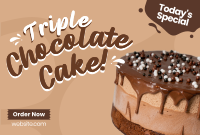 Triple Chocolate Cake Pinterest Cover Image Preview