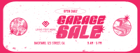 Retro Quirky Yard Sale Facebook Cover Image Preview