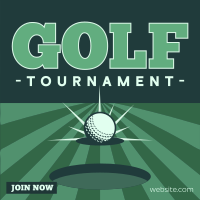 Clean Golf Tournament Instagram Post Image Preview