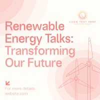 Renewable Energy Talks Instagram Post Design