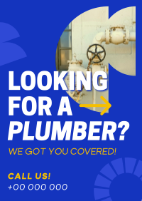 Plumbing Expert Hire Poster